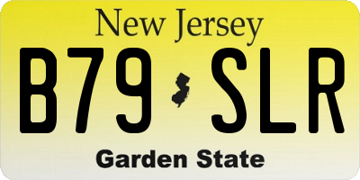 NJ license plate B79SLR