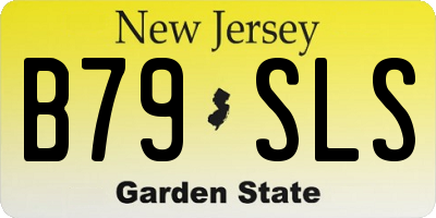 NJ license plate B79SLS