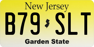 NJ license plate B79SLT