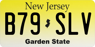 NJ license plate B79SLV