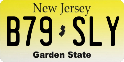 NJ license plate B79SLY