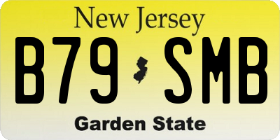 NJ license plate B79SMB