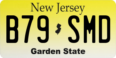 NJ license plate B79SMD