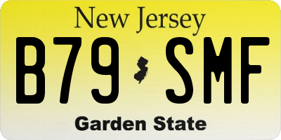 NJ license plate B79SMF