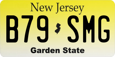 NJ license plate B79SMG