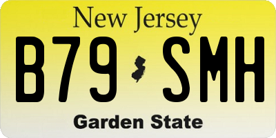 NJ license plate B79SMH