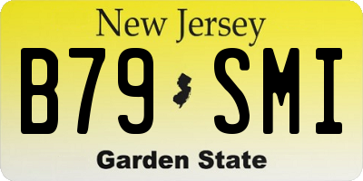 NJ license plate B79SMI