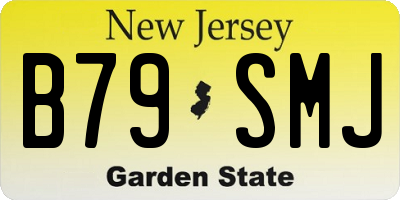 NJ license plate B79SMJ