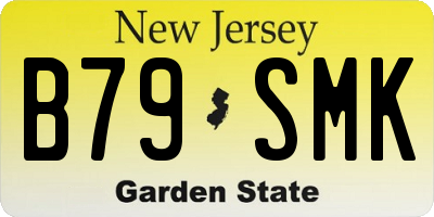 NJ license plate B79SMK