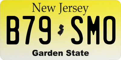 NJ license plate B79SMO