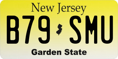NJ license plate B79SMU