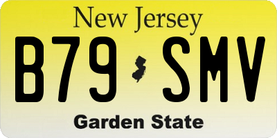 NJ license plate B79SMV