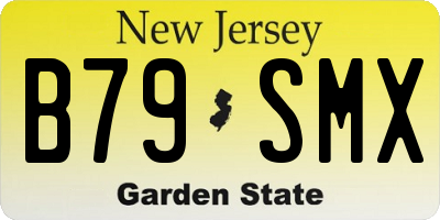 NJ license plate B79SMX
