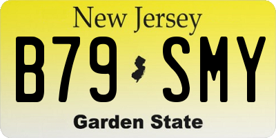 NJ license plate B79SMY