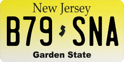 NJ license plate B79SNA