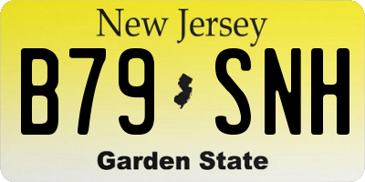 NJ license plate B79SNH