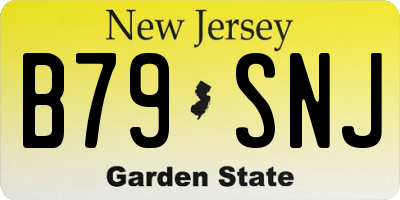 NJ license plate B79SNJ