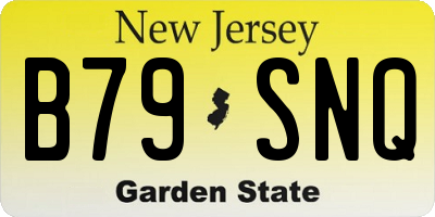 NJ license plate B79SNQ