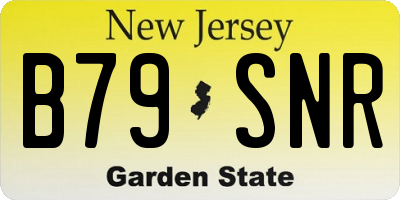NJ license plate B79SNR