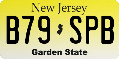 NJ license plate B79SPB