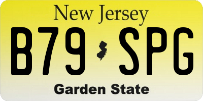NJ license plate B79SPG