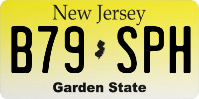 NJ license plate B79SPH