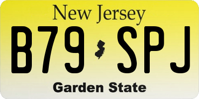 NJ license plate B79SPJ