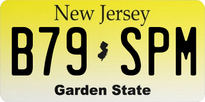 NJ license plate B79SPM
