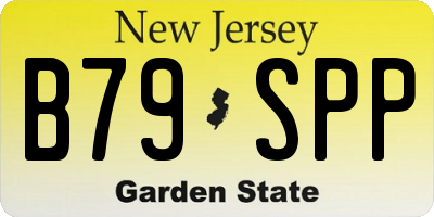 NJ license plate B79SPP