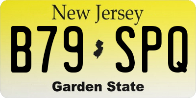 NJ license plate B79SPQ