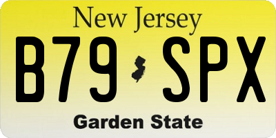 NJ license plate B79SPX