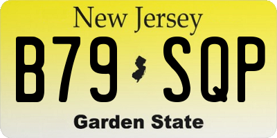 NJ license plate B79SQP