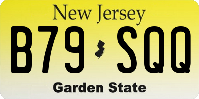 NJ license plate B79SQQ