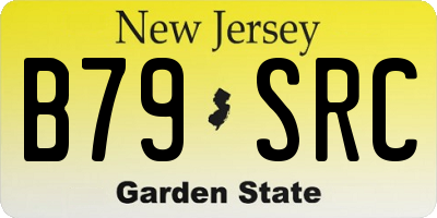 NJ license plate B79SRC