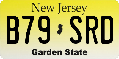 NJ license plate B79SRD