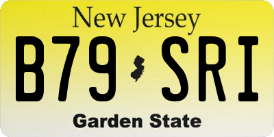 NJ license plate B79SRI