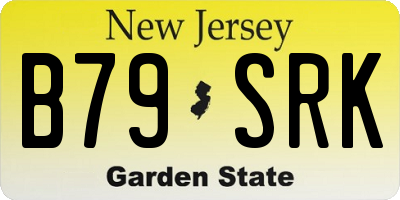 NJ license plate B79SRK