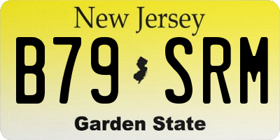 NJ license plate B79SRM