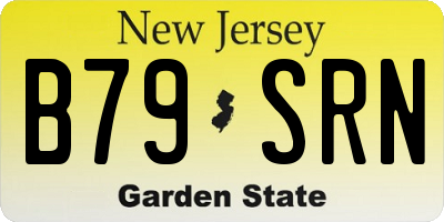NJ license plate B79SRN