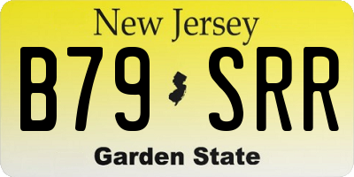 NJ license plate B79SRR