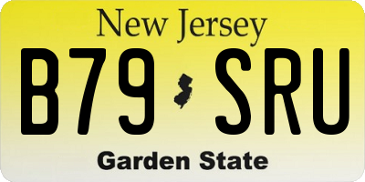 NJ license plate B79SRU