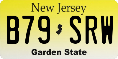 NJ license plate B79SRW