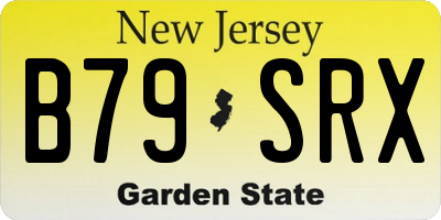 NJ license plate B79SRX