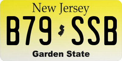NJ license plate B79SSB