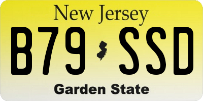 NJ license plate B79SSD