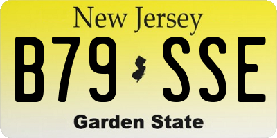 NJ license plate B79SSE