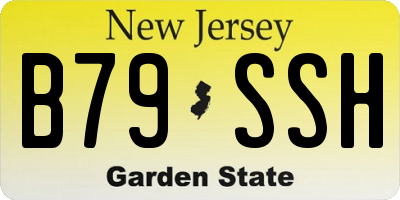 NJ license plate B79SSH