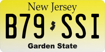 NJ license plate B79SSI