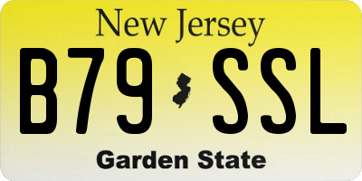 NJ license plate B79SSL