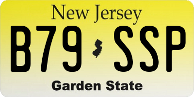 NJ license plate B79SSP